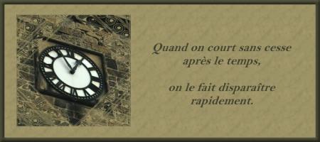 Le temps est aussi pr&eacute;cieux